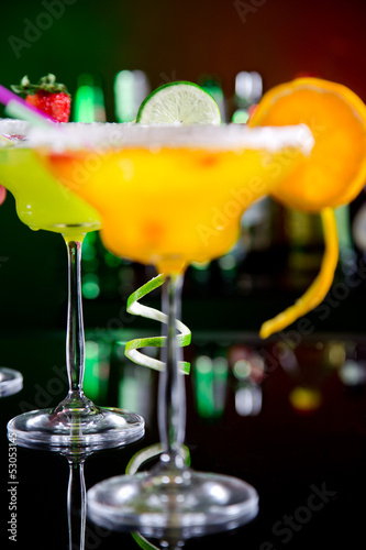 Leinwandbild Motiv Fruit cocktails