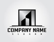 Vector: Silver real estate logo Silver real estate logo