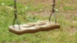 Swing on the playground to entertain the kids