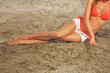 Girl on sand