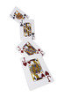 Poker, Vierling, Buben, weiß, fallend