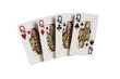 Poker, Vierling, Dame, weiß, gestaffelt