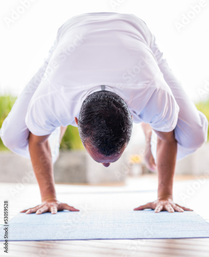 Photo: Yoga man meditating Yoga man meditating