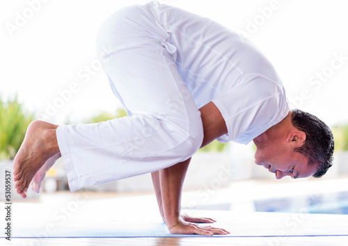 Photo: Man doing yoga Man doing yoga