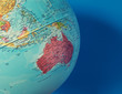Foto: australia on globe australia on globe