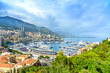 Photo: Monaco Montecarlo principality aerial view. Azure coast. France Monaco Montecarlo principality aerial view. Azure coast. France