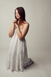 Cute girl praying