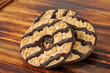 Shortbread cookies with fudge stripes