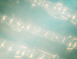 musical notes on green