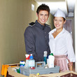 Servicepersonal im Hotel