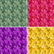 Seamless leaf pattern