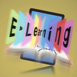 E-learning on Digital tablet