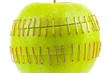 Sliced apple halves