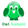 Green owl logo