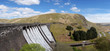 Foto: The Claerwen reservoir dam panorama, Elan Valley Wales UK. The Claerwen reservoir dam panorama, Elan Valley Wales UK.