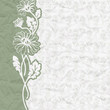 Vintage background for the invitation with flowers