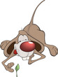 Little mouse. Cartoon
