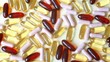vitamins and tablets of various shapes and colors
