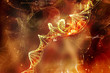 Digital illustration of  DNA