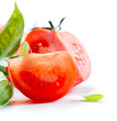 Fresh Tomatoes isolated on a White Background