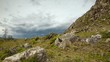 time lapse clouds over mountain
