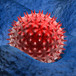 Realistic rendering of virus.