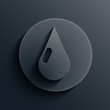 Vector dark circle icon. Eps10