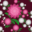 Vector: Flower seamless pattern with chrysanthemums Flower seamless pattern with chrysanthemums