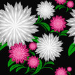 Vector: Flower seamless pattern with chrysanthemums Flower seamless pattern with chrysanthemums