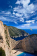 Shipwreck Navagio beach in Zakynthos islan