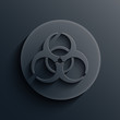 Vector dark circle icon. Eps10
