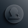 Vector dark circle icon. Eps10