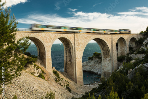 Photo: Le train de la Côte Bleue Le train de la Côte Bleue