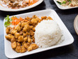 Garlic chicken rice