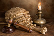 Still life with judge's wig