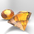 Diamonds isolated on the background