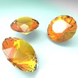 Diamonds isolated on the background