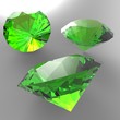 Diamonds isolated on the background