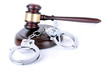 gavel and cuffs