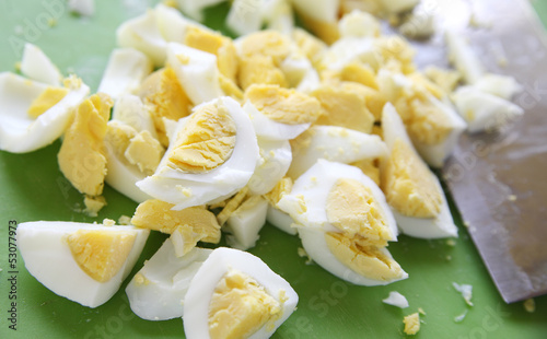 Photo: boiled eggs chopped boiled eggs chopped