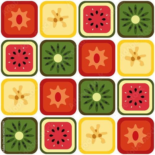 Vector: seamless fruits pattern seamless fruits pattern