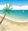 Vector: vector tropical beach vector tropical beach