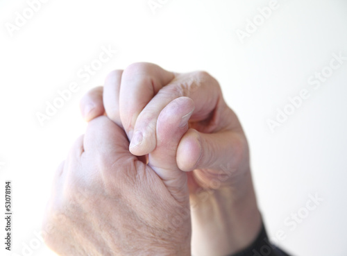Photo: man has a sore thumb man has a sore thumb