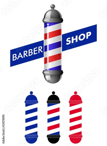 Vector: Barber shop pole Barber shop pole
