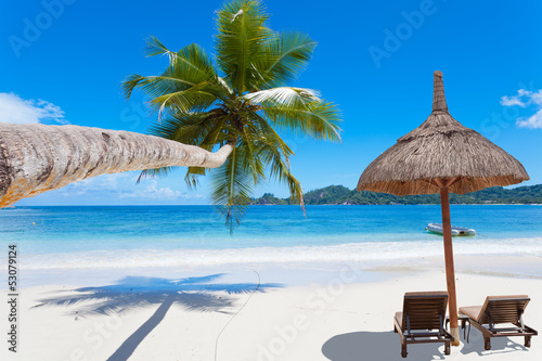 Photo: plage paradisiaque des Seychelles plage paradisiaque des Seychelles