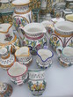 crockery pots, beautiful decorated from Horezu, Romania