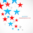 Vector: 4th July stars of American independence day white background 4th July stars of American independence day white background