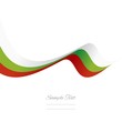 Abstract Bulgarian ribbon vector