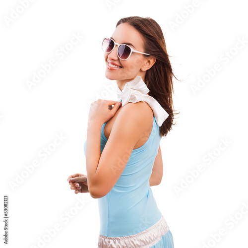 Photo: attraktive junge Frau im Sommerkleid attraktive junge Frau im Sommerkleid