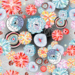 Vector: texture floral summer texture floral summer